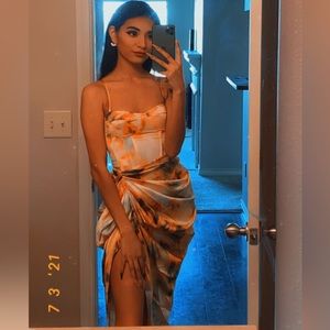 PLT yellow top and skirt set